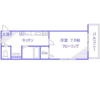伊勢崎線賃貸マンション・1K