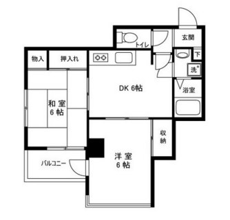 東京都足立区千住中居町 賃貸マンション 2DK