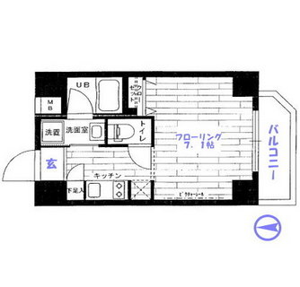 東京都足立区千住仲町 賃貸マンション 1K